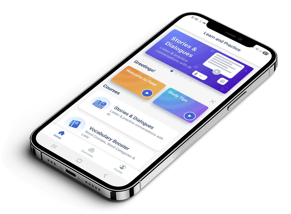 Fela AI-Native Language Learning App by AppMatic Tech